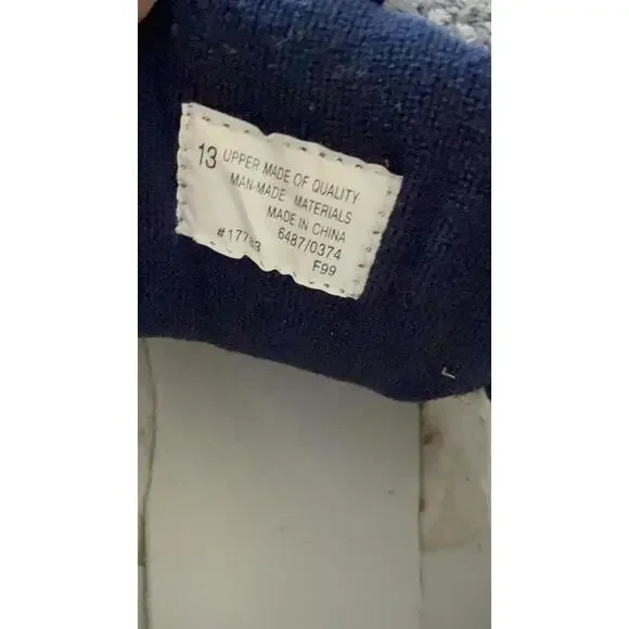 Air Corps Mens Chunky Dad Sneakers White Navy Size 13 NWT - Picture 5 of 5